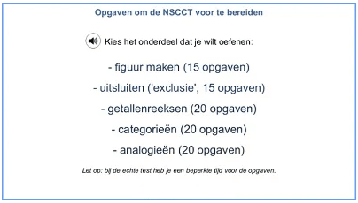 NSCCT oefenen groep 6, 7 en 8